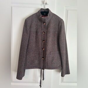 Vintage Henry White Dublin wool tweed blazer purple multicolor